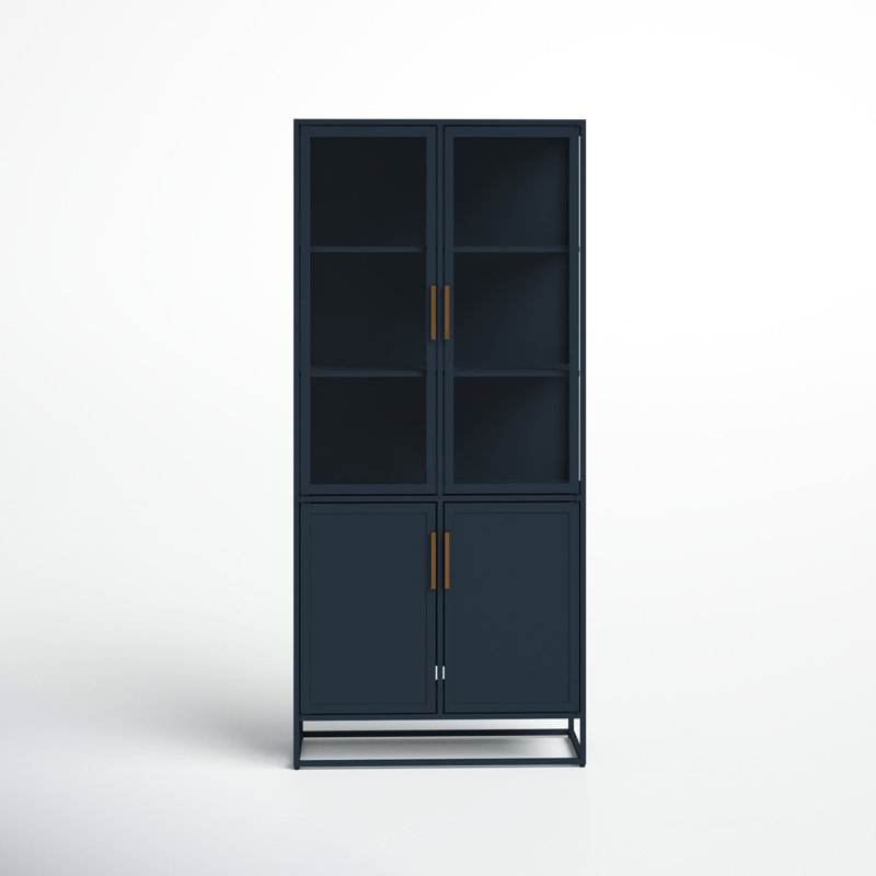 Joss & Main Bryan Metal China Cabinet & Reviews | Wayfair